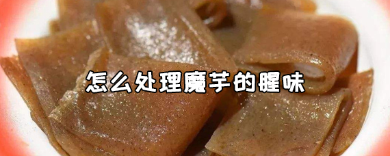 怎么处理魔芋的腥味