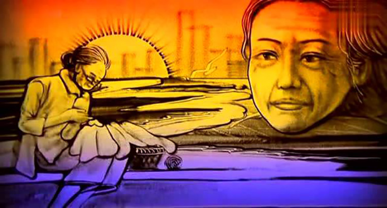 母亲节沙画视频